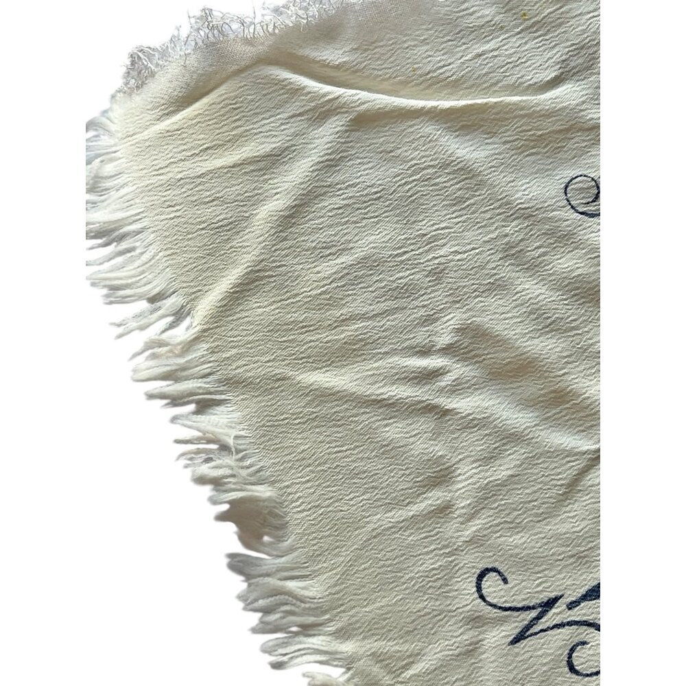 Hawaiian Islands Map Scarf Crepe Polyester 23 x23 Aloha Hawaii Frayed Edges VTG - Picture 6 of 11